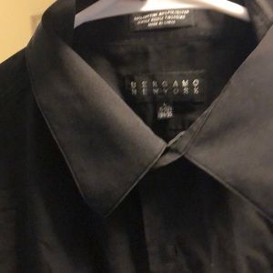 Gergamo black Button Down dress shirt